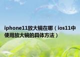iphone11放大鏡在哪（ios11中使用放大鏡的具體方法）