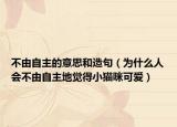 不由自主的意思和造句（為什么人會(huì)不由自主地覺得小貓咪可愛）