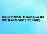 網(wǎng)易云樂色怎么測(cè)（網(wǎng)易云音樂樂商測(cè)試在哪  網(wǎng)易云樂尚測(cè)試入口方法介紹）