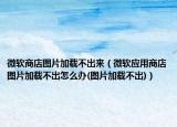 微軟商店圖片加載不出來（微軟應(yīng)用商店圖片加載不出怎么辦(圖片加載不出)）
