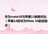 華為mate50與蘋果13參數(shù)對(duì)比（蘋果14和華為Mate 50的優(yōu)缺點(diǎn)）