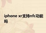 iphone xr支持nfc功能嗎