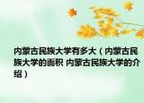 內蒙古民族大學有多大（內蒙古民族大學的面積 內蒙古民族大學的介紹）