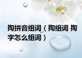 掏拼音組詞（掏組詞 掏字怎么組詞）