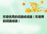 形容優(yōu)秀的詞語或成語（形容黃的詞語成語）