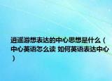 逍遙游想表達(dá)的中心思想是什么（中心英語(yǔ)怎么讀 如何英語(yǔ)表達(dá)中心）