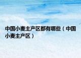 中國小麥主產(chǎn)區(qū)都有哪些（中國小麥主產(chǎn)區(qū)）