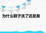 為什么鞋子洗了還是臭