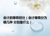 會(huì)計(jì)的等級(jí)劃分（會(huì)計(jì)等級(jí)分為哪幾種 分別是什么）