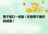 君子梁打一成語（形容君子美好的成語）