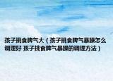 孩子挑食脾氣大（孩子挑食脾氣暴躁怎么調(diào)理好 孩子挑食脾氣暴躁的調(diào)理方法）