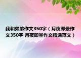 我和弟弟作文350字（月夜即景作文350字 月夜即景作文精選范文）