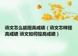 語文怎么能提高成績(jī)（語文怎樣提高成績(jī) 語文如何提高成績(jī)）