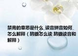禁臠的意思是什么_讀音拼音如何_怎么解釋（鴰貔怎么讀 鴰貔讀音和解釋）