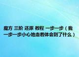 魔方 三階 還原 教程 一步一步（我一步一步小心地走著體會到了什么）