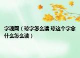 字魂網(wǎng)（瓊字怎么讀 瓊這個(gè)字念什么怎么讀）