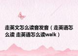 走英文怎么讀音發(fā)音（走英語怎么讀 走英語怎么讀walk）