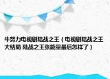 牛努力電視劇陸戰(zhàn)之王（電視劇陸戰(zhàn)之王大結(jié)局 陸戰(zhàn)之王張能量最后怎樣了）
