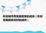 形容城市有發(fā)展前景的成語（形容發(fā)展前景良好的成語）