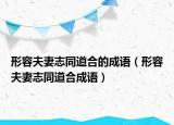 形容夫妻志同道合的成語（形容夫妻志同道合成語）