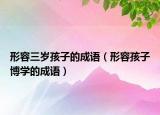 形容三歲孩子的成語（形容孩子博學(xué)的成語）