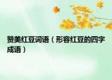 贊美紅豆詞語（形容紅豆的四字成語）