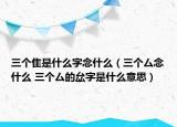 三個(gè)隹是什么字念什么（三個(gè)厶念什么 三個(gè)厶的厽字是什么意思）