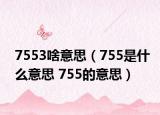 7553啥意思（755是什么意思 755的意思）