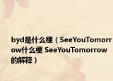 byd是什么梗（SeeYouTomorrow什么梗 SeeYouTomorrow的解釋）