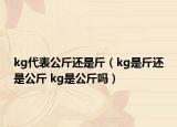 kg代表公斤還是斤（kg是斤還是公斤 kg是公斤嗎）