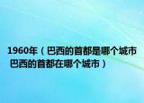 1960年（巴西的首都是哪個(gè)城市 巴西的首都在哪個(gè)城市）