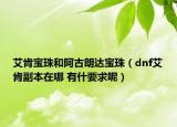 艾肯寶珠和阿古朗達寶珠（dnf艾肯副本在哪 有什要求呢）