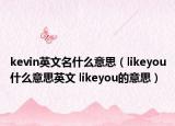 kevin英文名什么意思（likeyou什么意思英文 likeyou的意思）