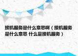 接機(jī)服務(wù)是什么意思?。ń訖C(jī)服務(wù)是什么意思 什么是接機(jī)服務(wù)）