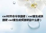 cad對齊命令快捷鍵（cad重生成快捷鍵 cad重生成快捷鍵是什么鍵）