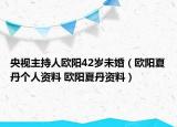 央視主持人歐陽42歲未婚（歐陽夏丹個(gè)人資料 歐陽夏丹資料）