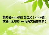 英文名andy有什么含義（andy英文名什么意思 andy英文名的意思）