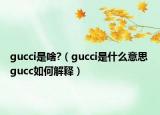 gucci是啥?（gucci是什么意思 gucc如何解釋）