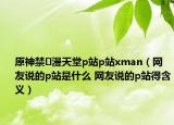 原神禁?漫天堂p站p站xman（網(wǎng)友說的p站是什么 網(wǎng)友說的p站得含義）