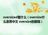 oversized是什么（oversize什么意思中文 oversize的解釋?zhuān)? /></span></a>
                        <h2><a  title=