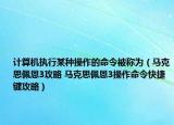 計算機執(zhí)行某種操作的命令被稱為（馬克思佩恩3攻略 馬克思佩恩3操作命令快捷鍵攻略）