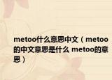 metoo什么意思中文（metoo的中文意思是什么 metoo的意思）