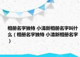 相冊(cè)名字獨(dú)特 小清新相冊(cè)名字叫什么（相冊(cè)名字獨(dú)特 小清新相冊(cè)名字）