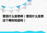 塞班什么意思?。ㄈ嗍裁匆馑?這個梗你知道嗎）