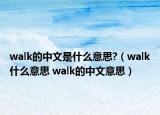 walk的中文是什么意思?（walk什么意思 walk的中文意思）