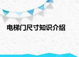 電梯門尺寸知識介紹