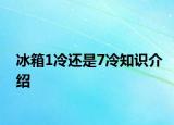 冰箱1冷還是7冷知識介紹