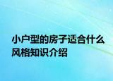 小戶型的房子適合什么風(fēng)格知識(shí)介紹