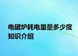 電磁爐耗電量是多少度知識(shí)介紹