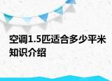 空調(diào)1.5匹適合多少平米知識介紹